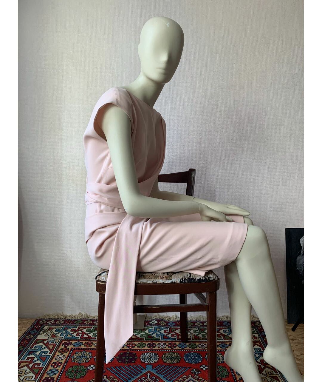 CHRISTIAN DIOR PRE-OWNED Розовое шелковое коктейльное платье, фото 7