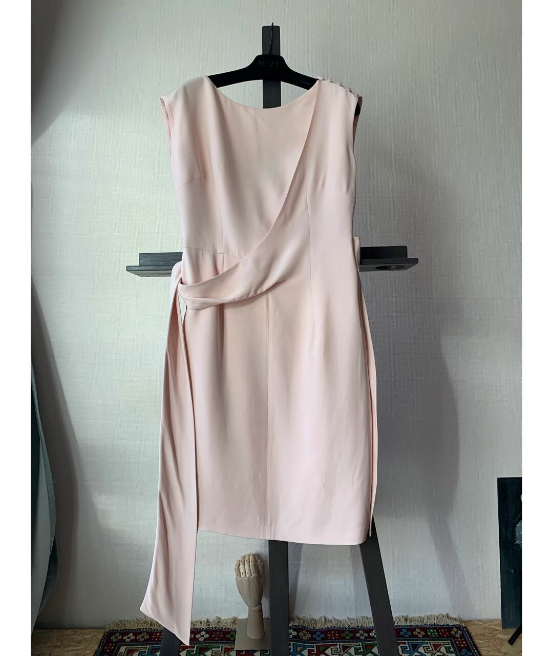 CHRISTIAN DIOR PRE-OWNED Розовое шелковое коктейльное платье, фото 9