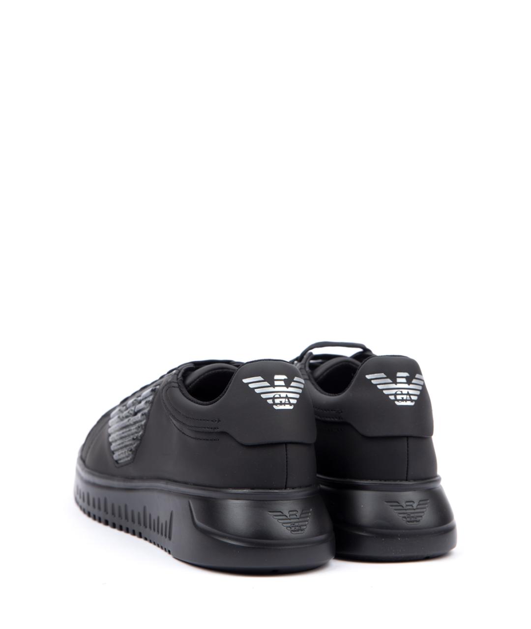 EMPORIO ARMANI Черные кеды, фото 4