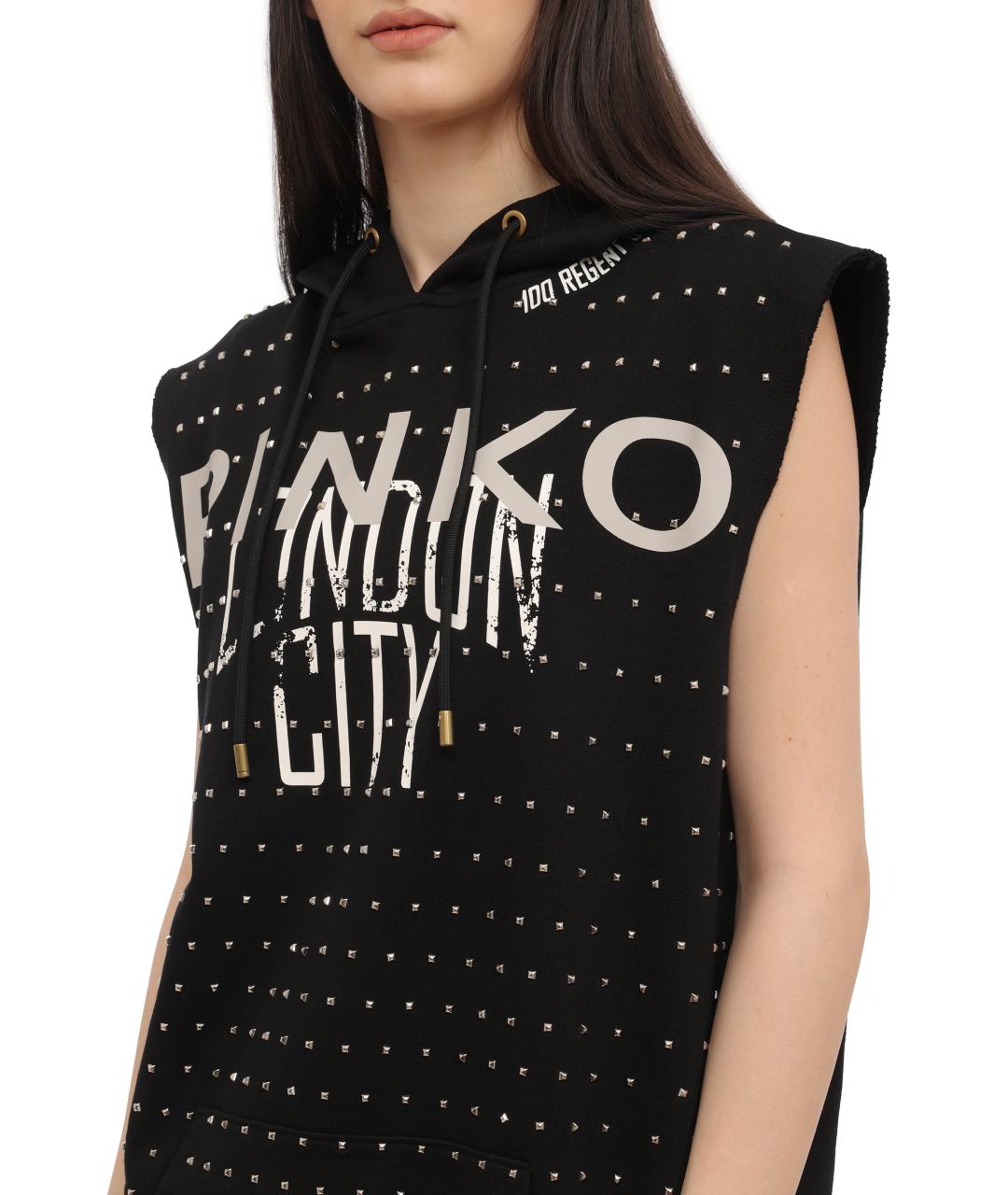 PINKO Черный жилет, фото 5