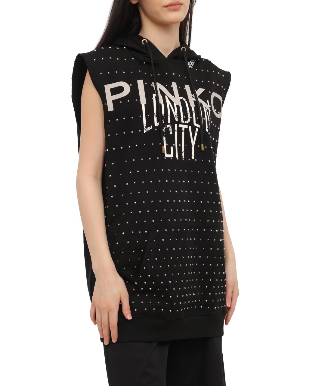PINKO Черный жилет, фото 3