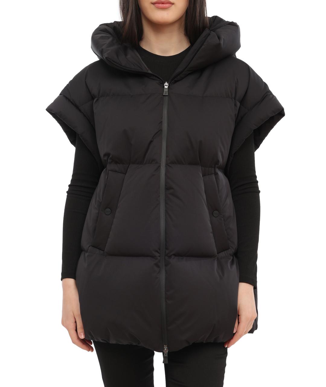 HERNO Черный жилет, фото 6