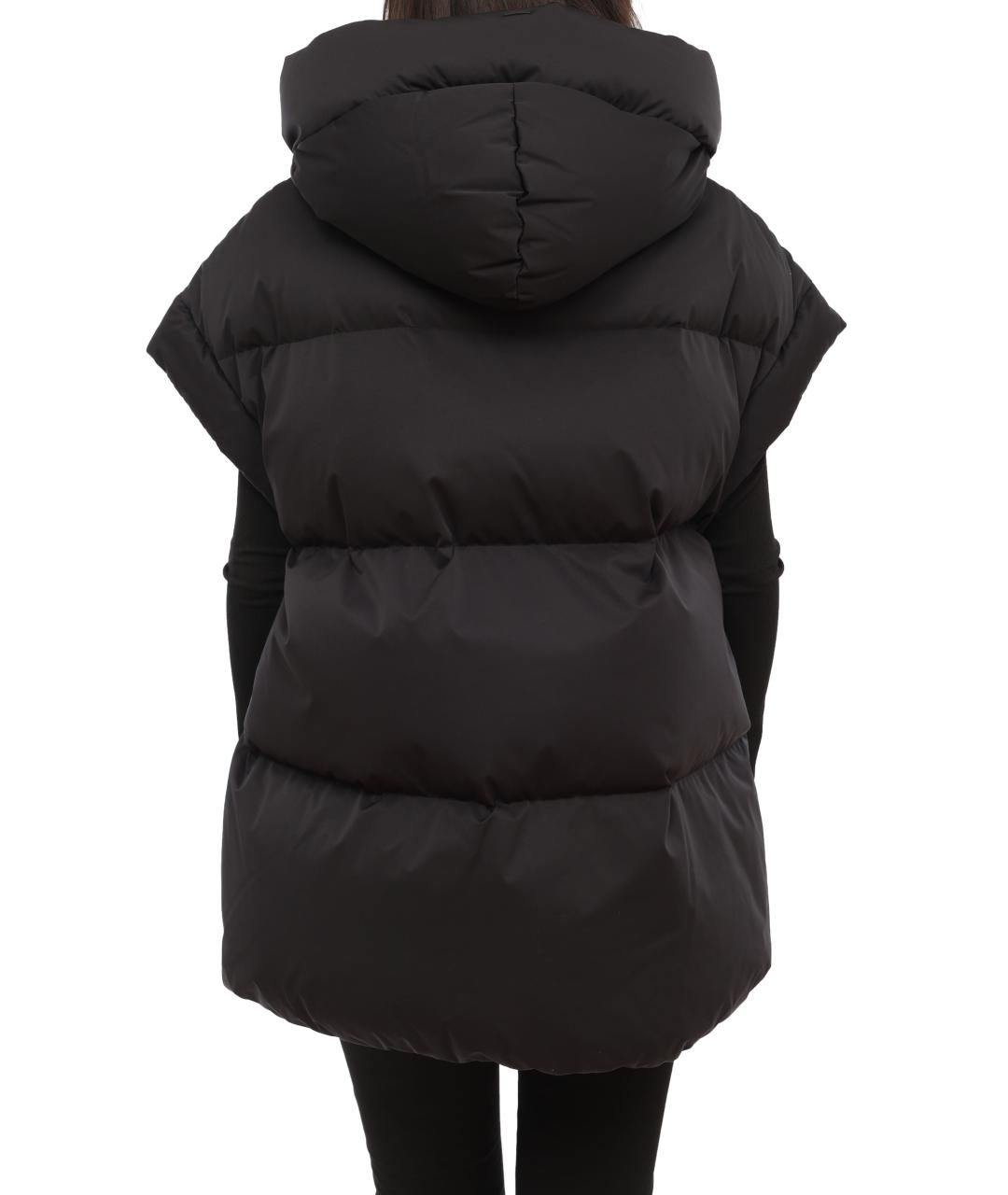 HERNO Черный жилет, фото 4