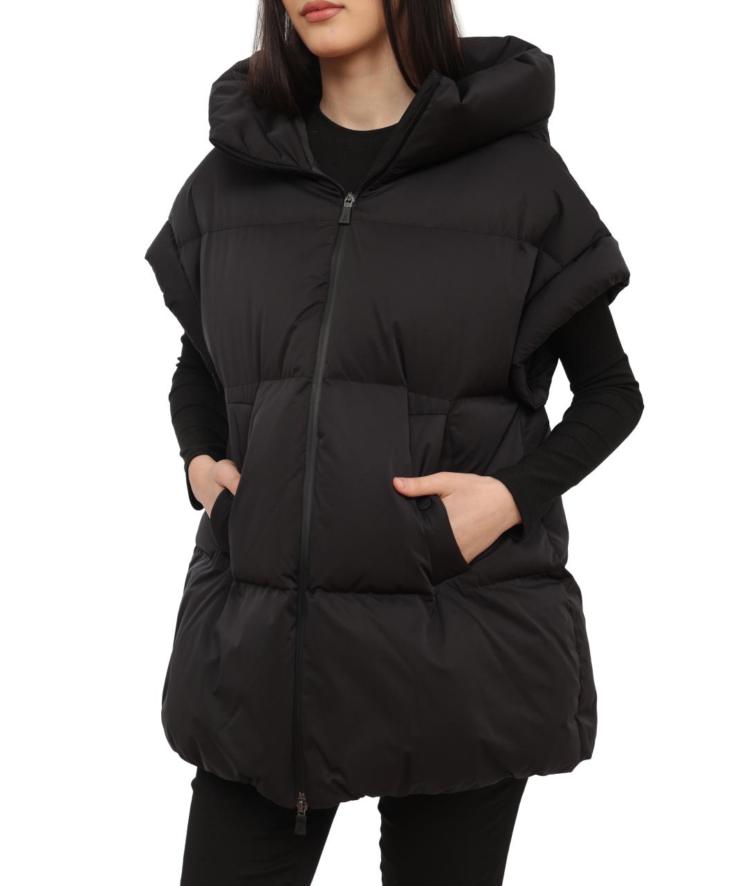 HERNO Черный жилет, фото 5