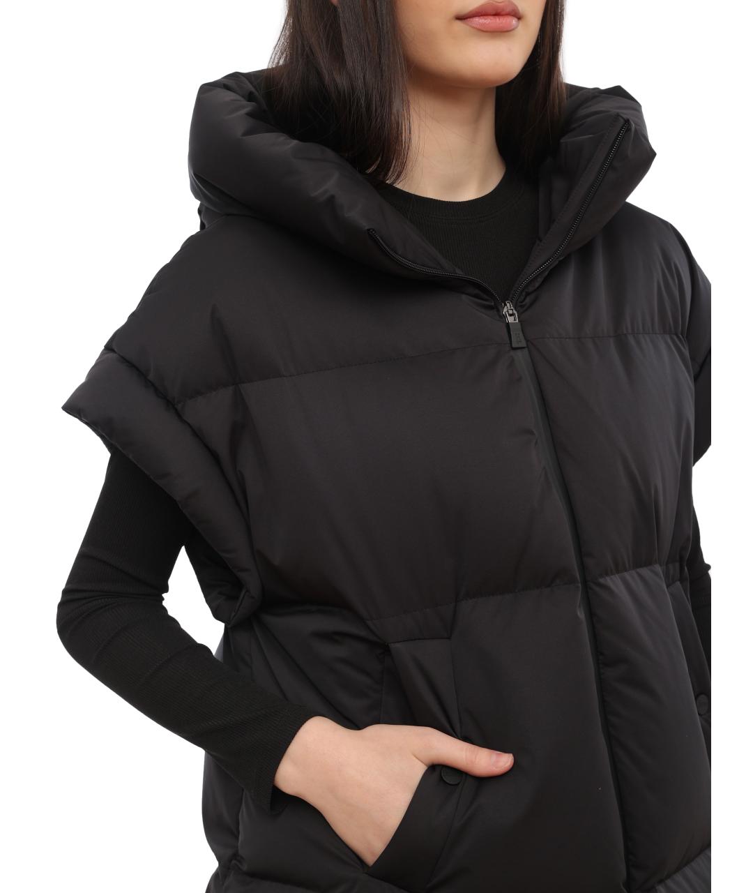 HERNO Черный жилет, фото 2