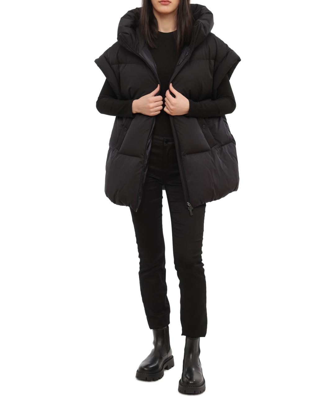 HERNO Черный жилет, фото 3