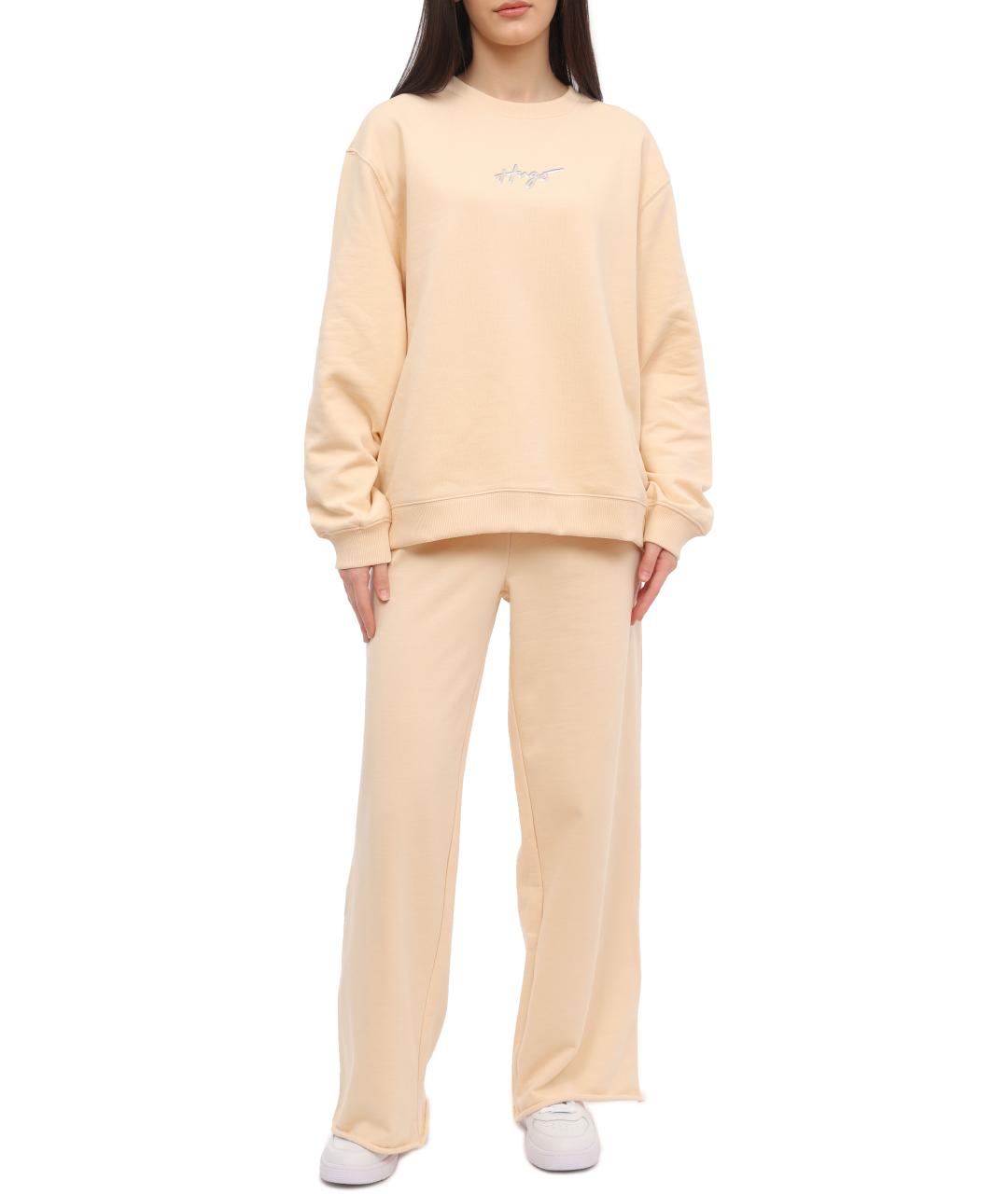 HUGO BOSS Бежевые брюки широкие, фото 4