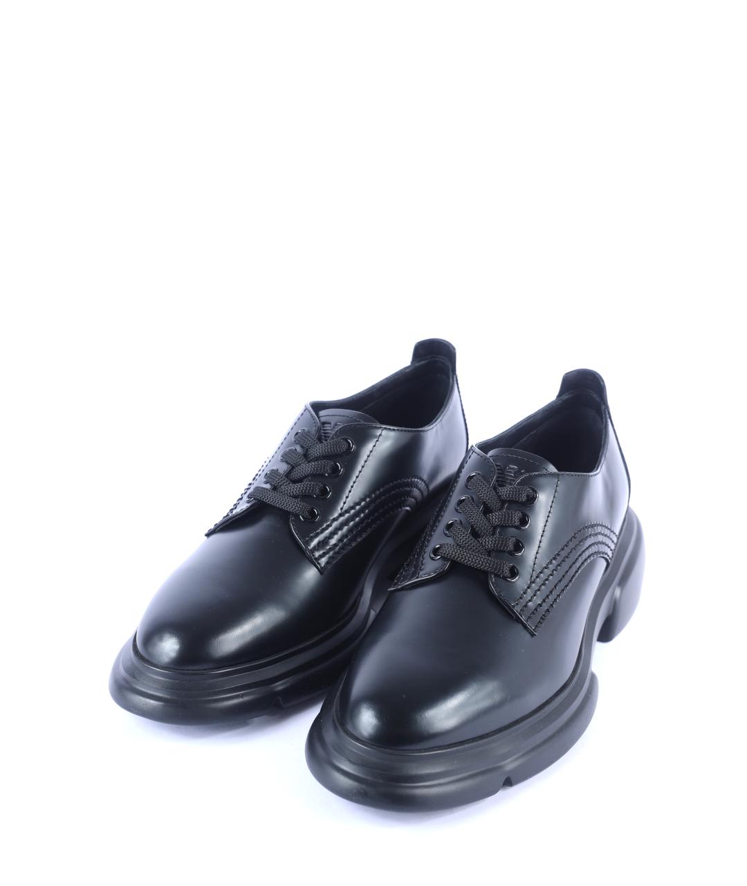 EMPORIO ARMANI Черные лоферы, фото 3