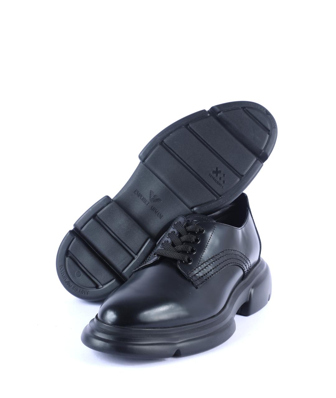 EMPORIO ARMANI Черные лоферы, фото 7