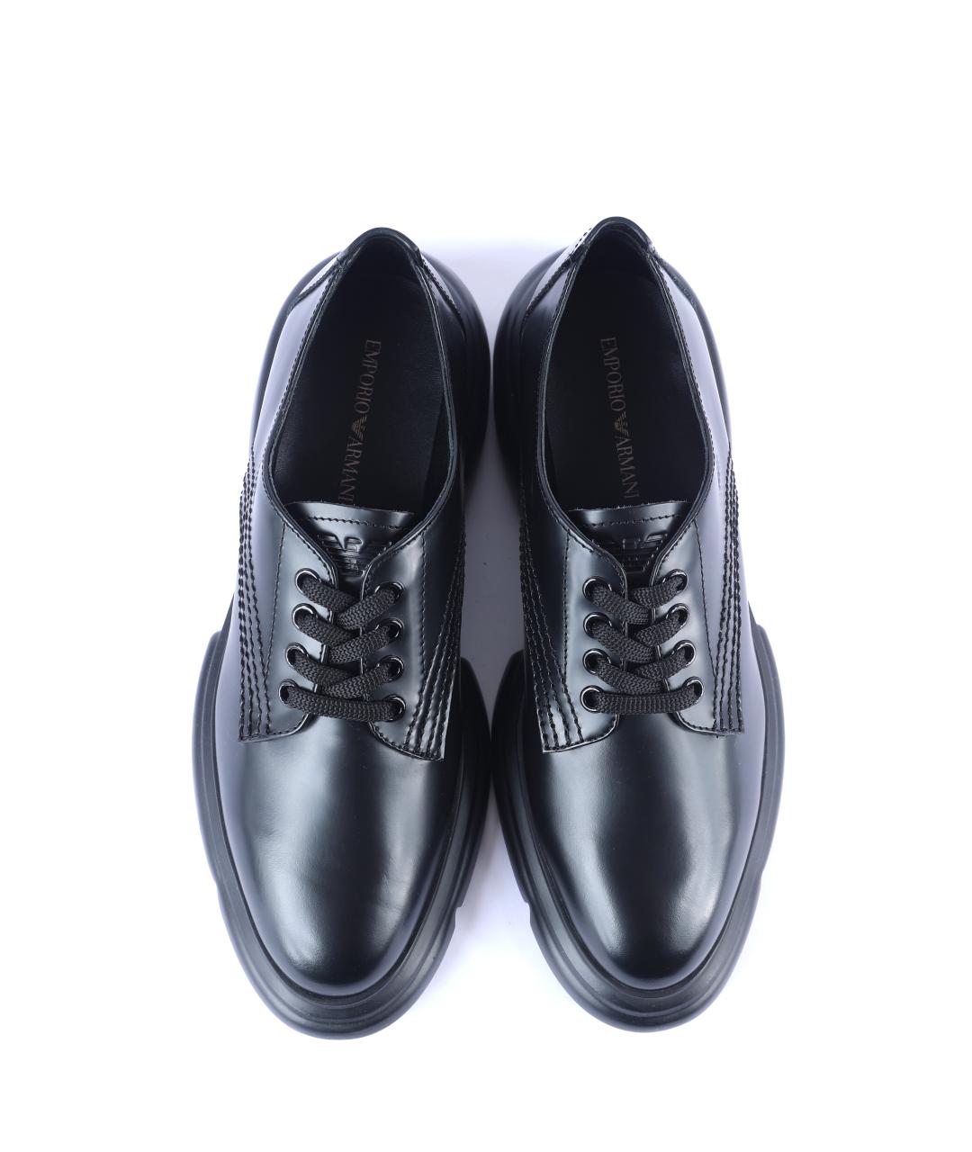 EMPORIO ARMANI Черные лоферы, фото 2