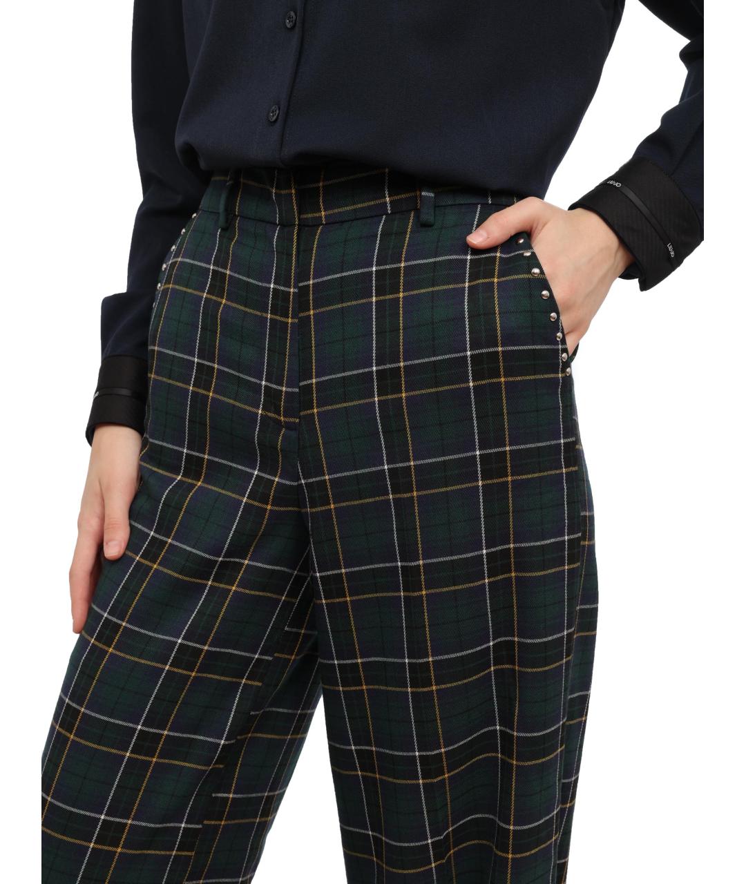 LIU JO Зеленые брюки широкие, фото 2