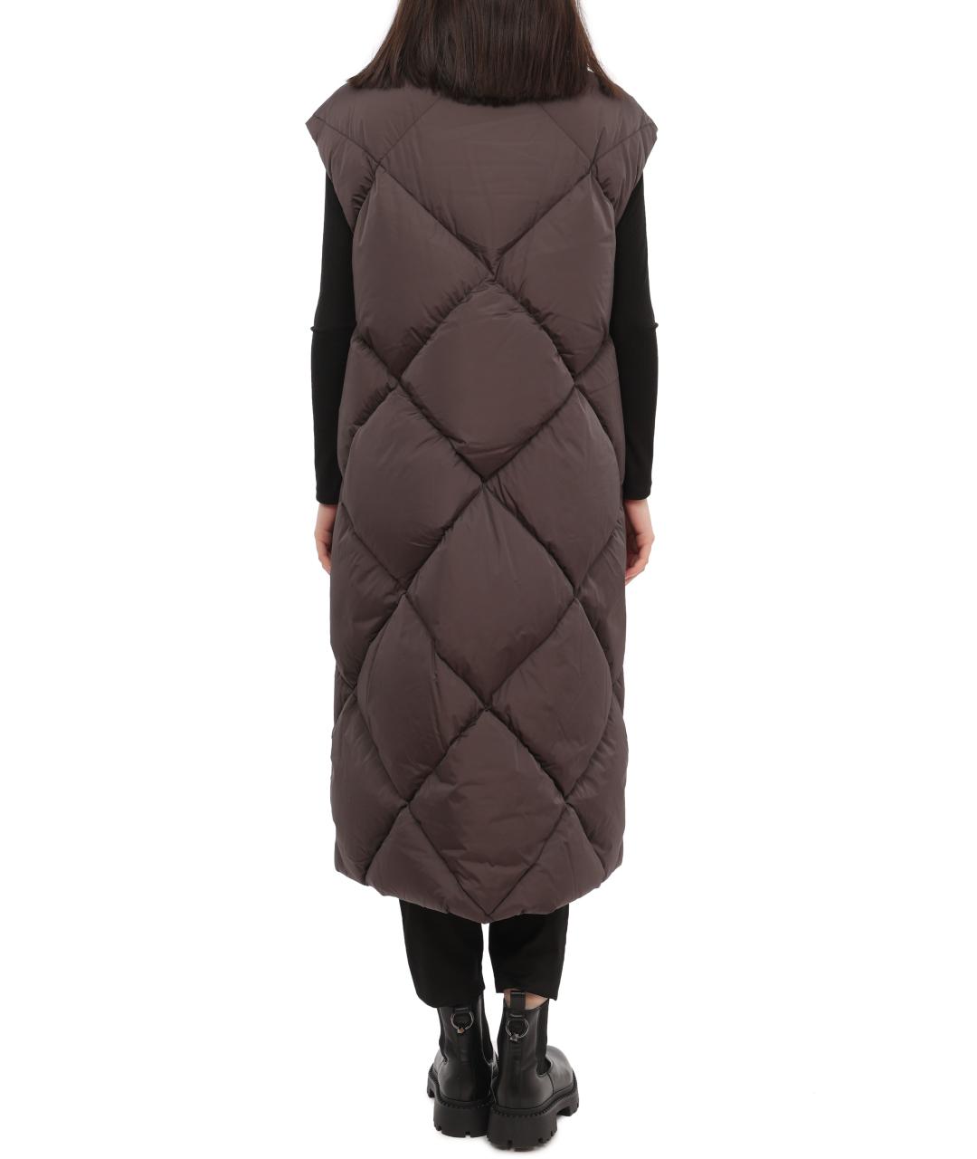 HERNO Коричневый жилет, фото 6