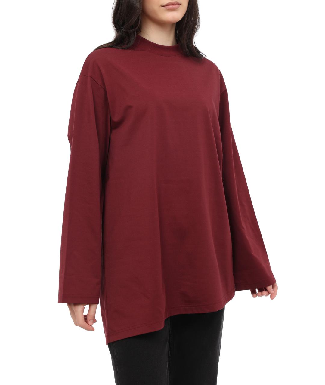 Y-3 Бордовая футболка, фото 6