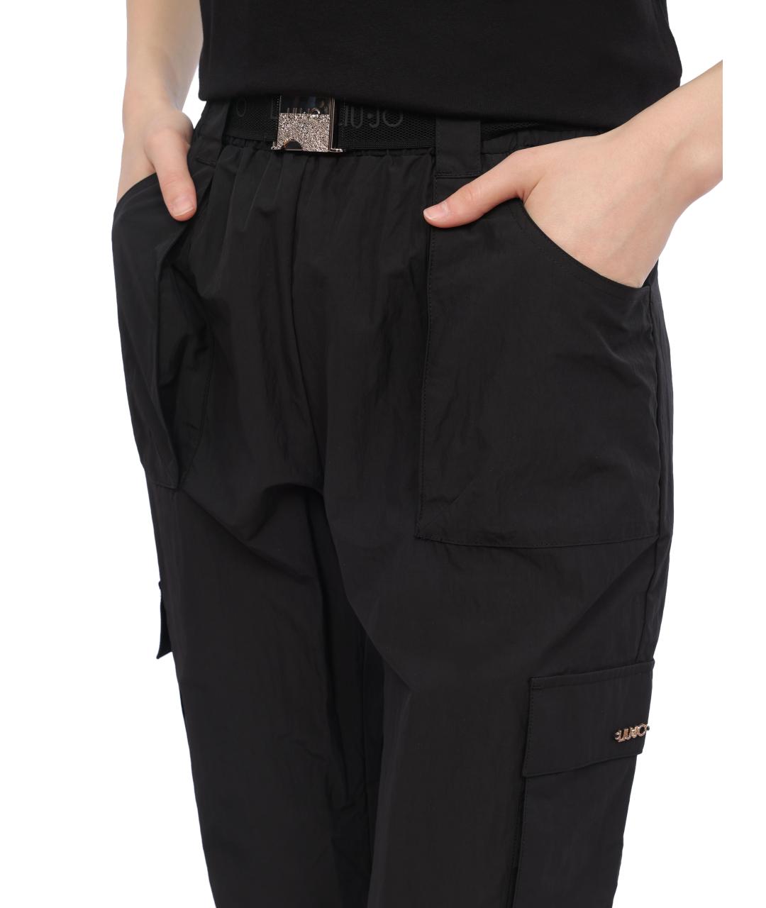 LIU JO Черные прямые брюки, фото 3