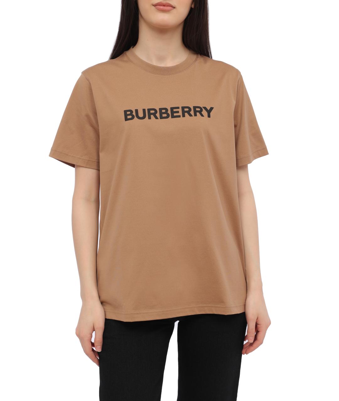 BURBERRY Бежевая футболка, фото 6