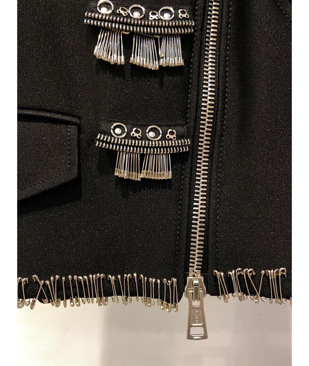 MOSCHINO Черная полиамидовая куртка, фото 5