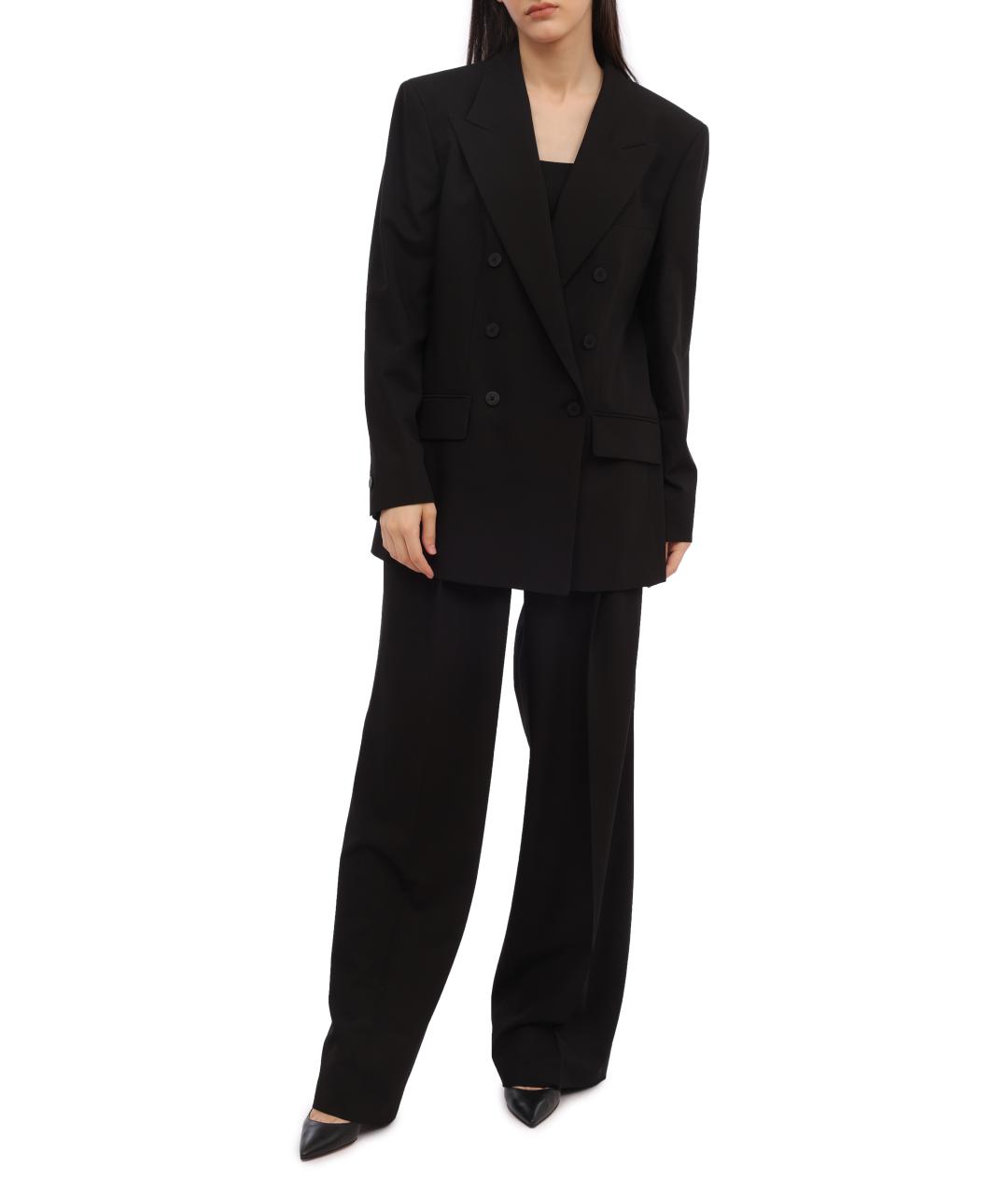 HUGO BOSS Черные брюки широкие, фото 2