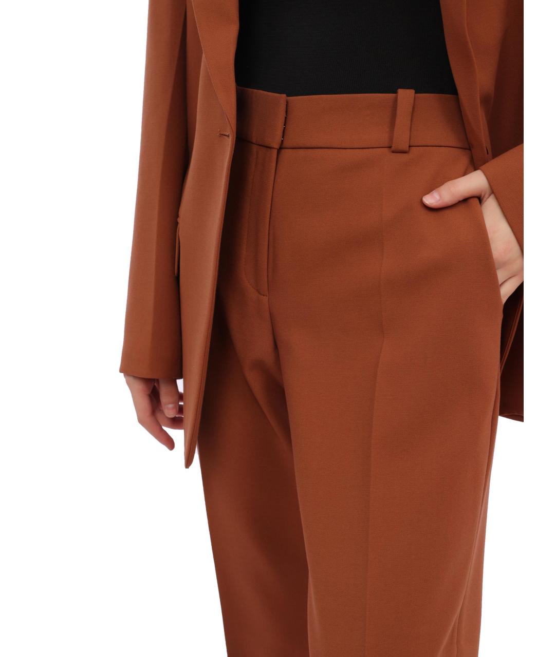 HUGO BOSS Коричневые прямые брюки, фото 4