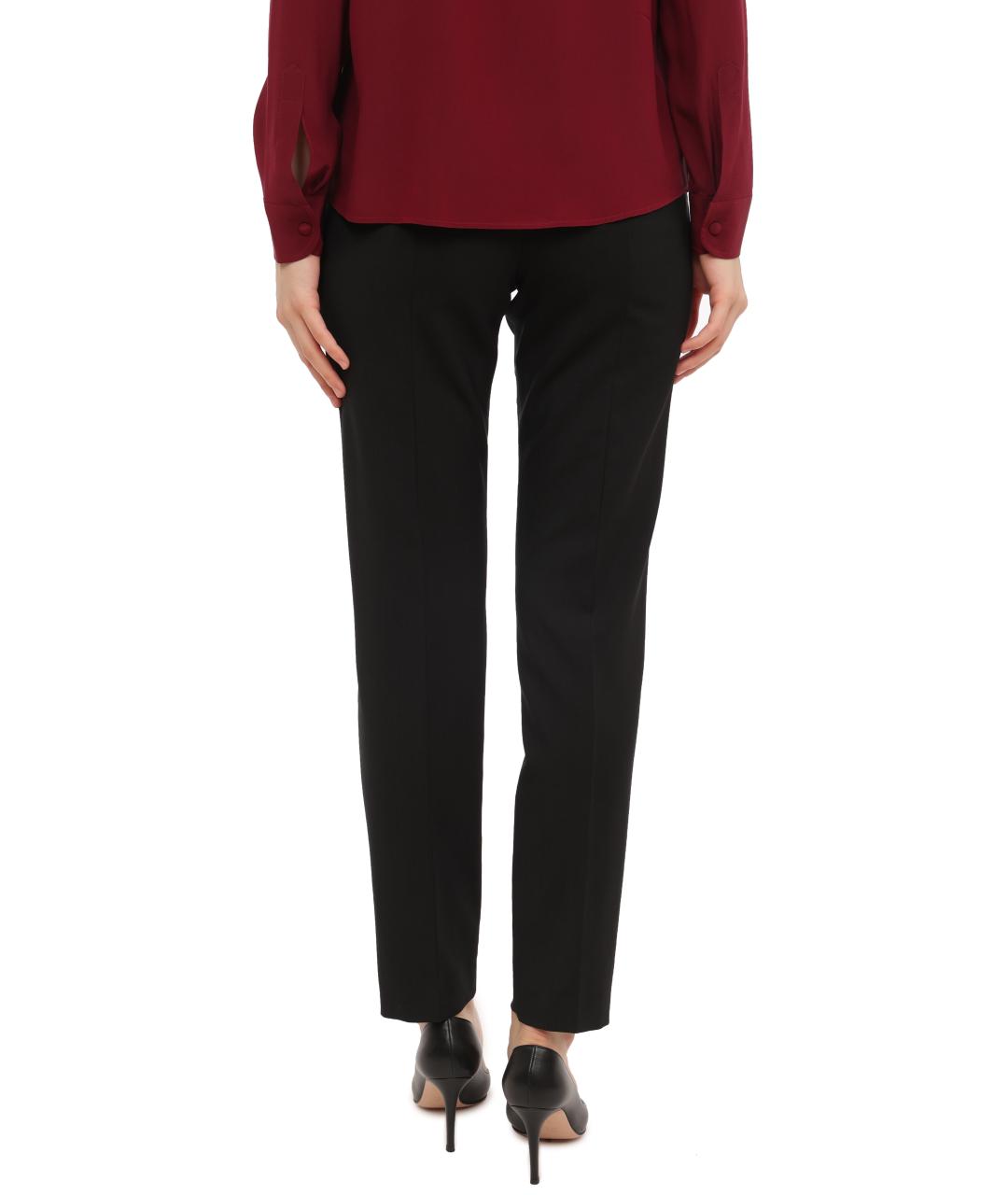 RED VALENTINO Черные прямые брюки, фото 5