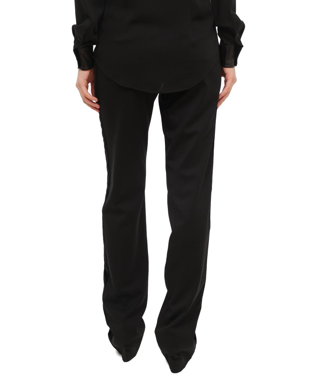 RED VALENTINO Черные прямые брюки, фото 2