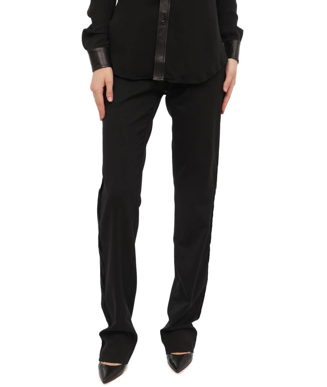 RED VALENTINO Черные прямые брюки, фото 6