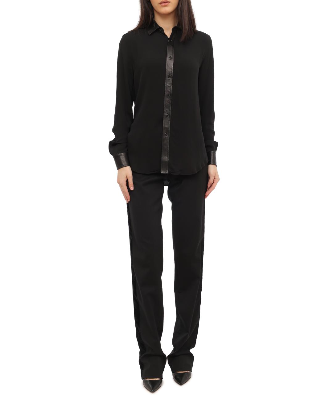 RED VALENTINO Черные прямые брюки, фото 5