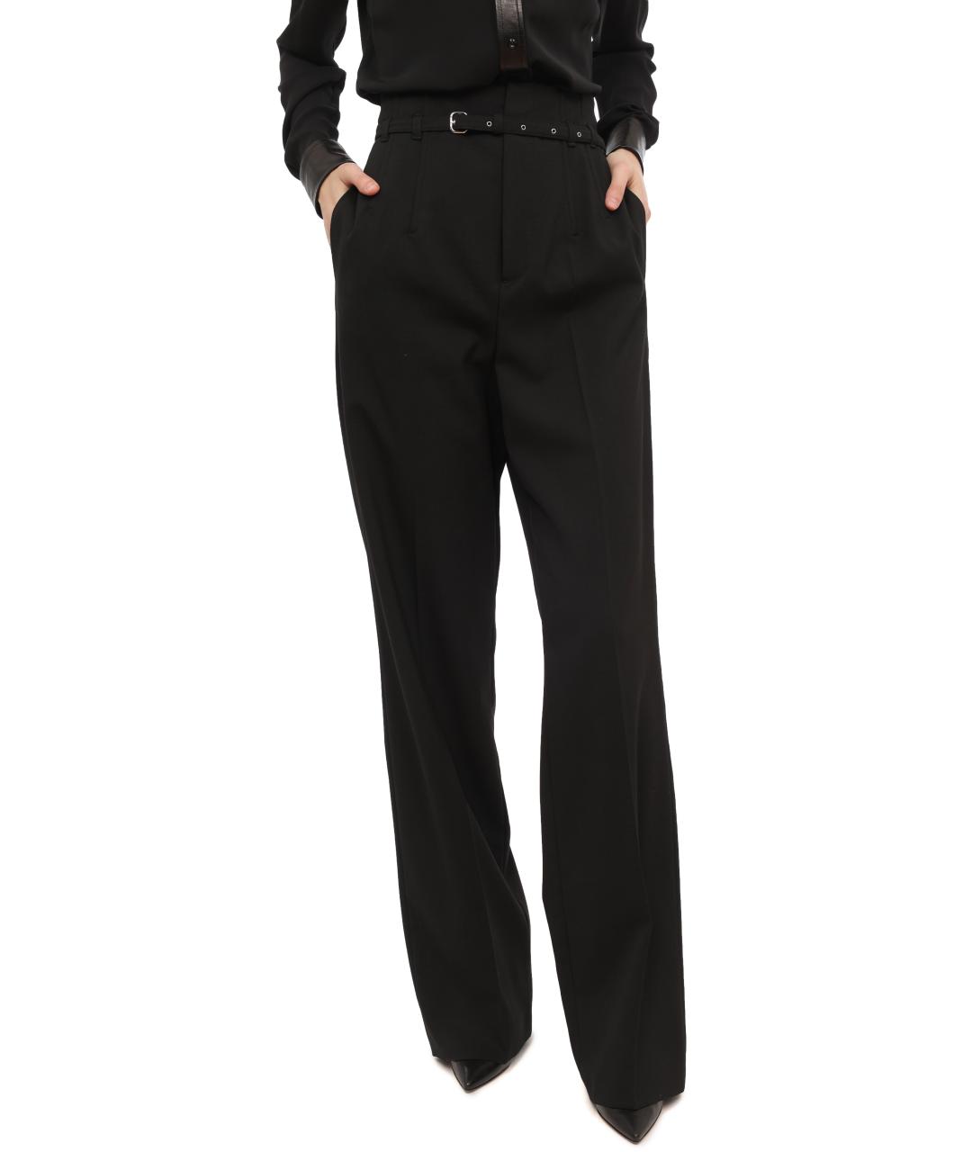 RED VALENTINO Черные прямые брюки, фото 2