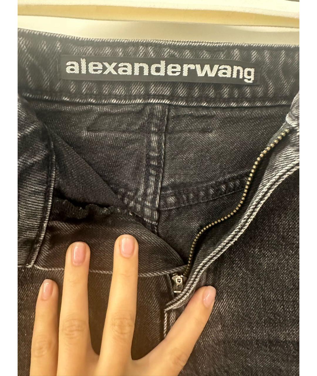 ALEXANDER WANG Черные деним шорты, фото 3