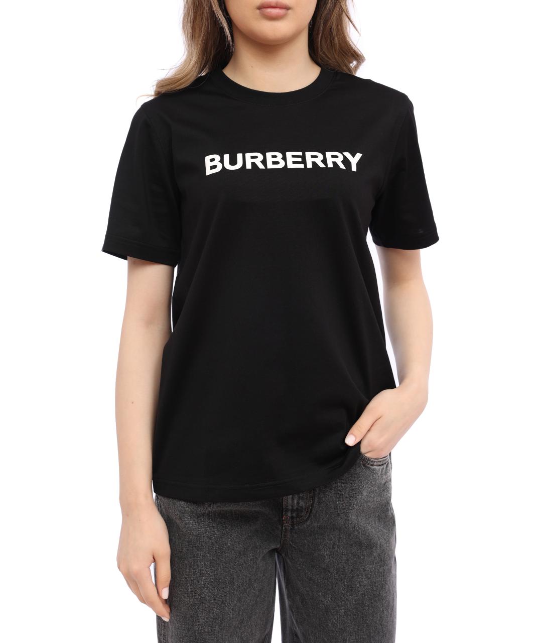 BURBERRY Черная футболка, фото 4