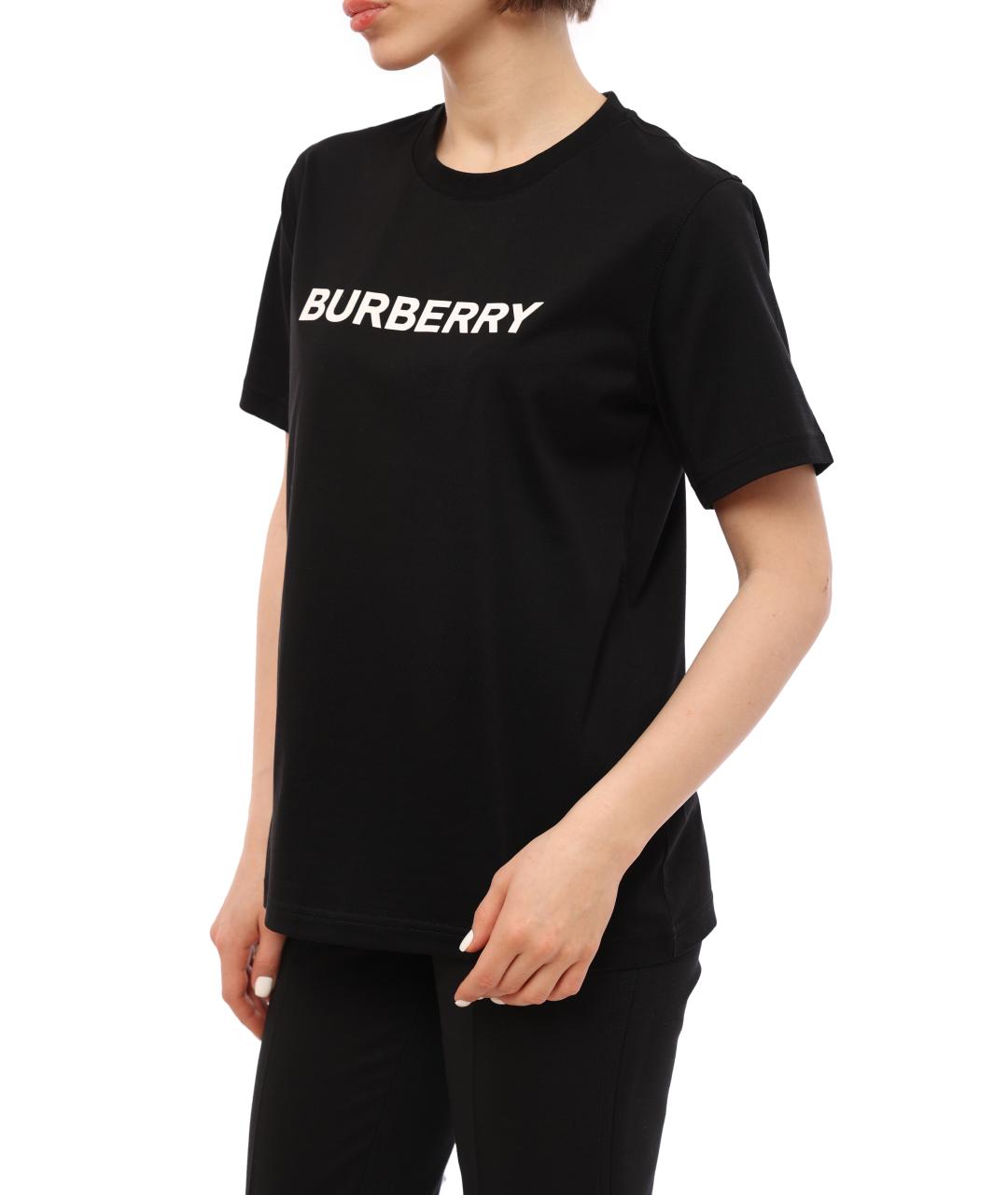 BURBERRY Черная футболка, фото 3