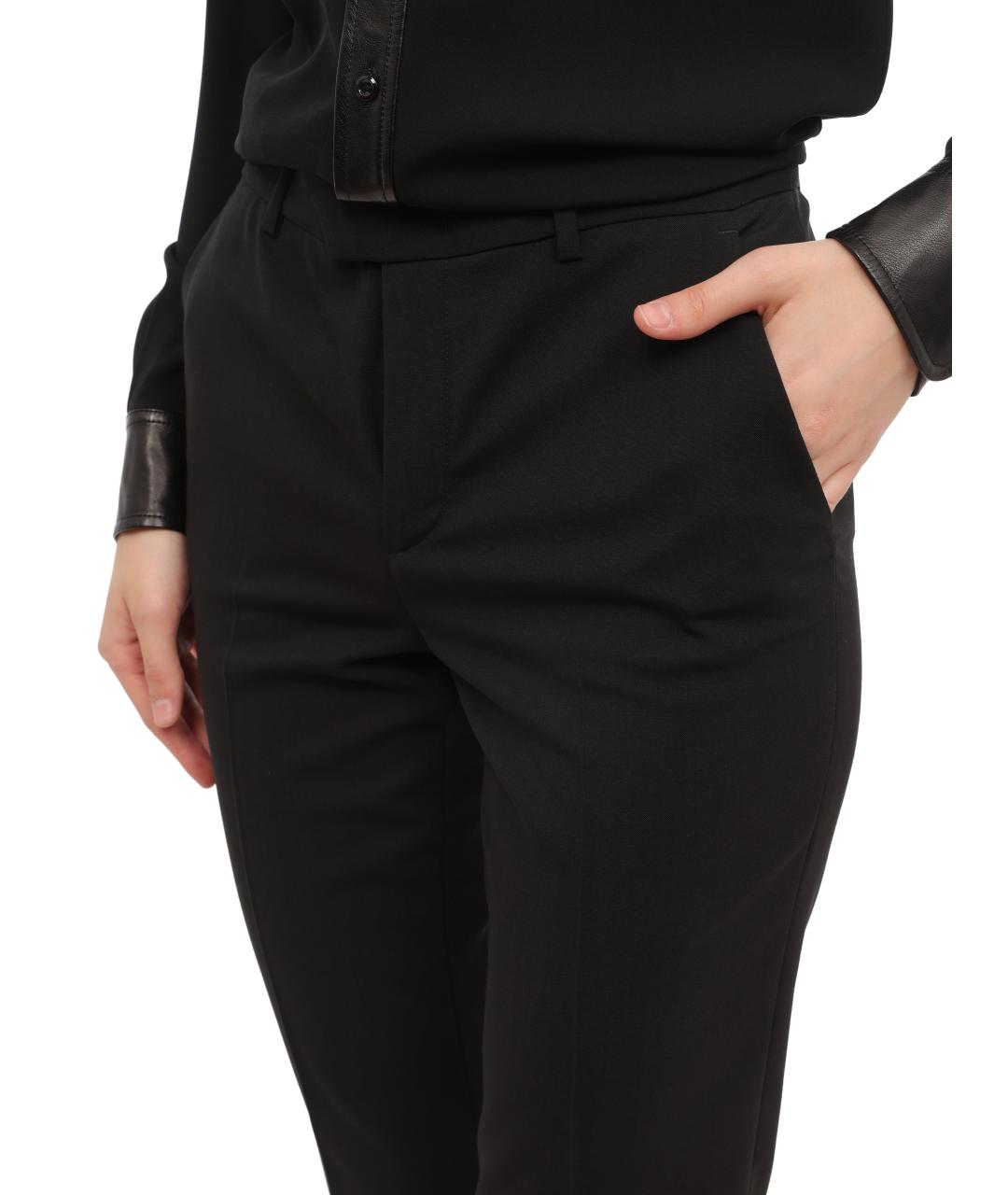 RED VALENTINO Черные прямые брюки, фото 3