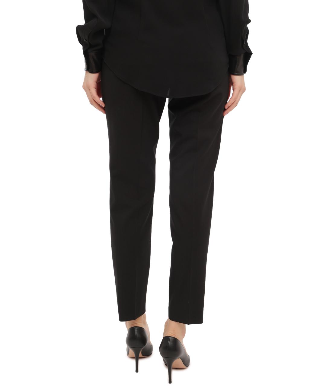RED VALENTINO Черные прямые брюки, фото 5