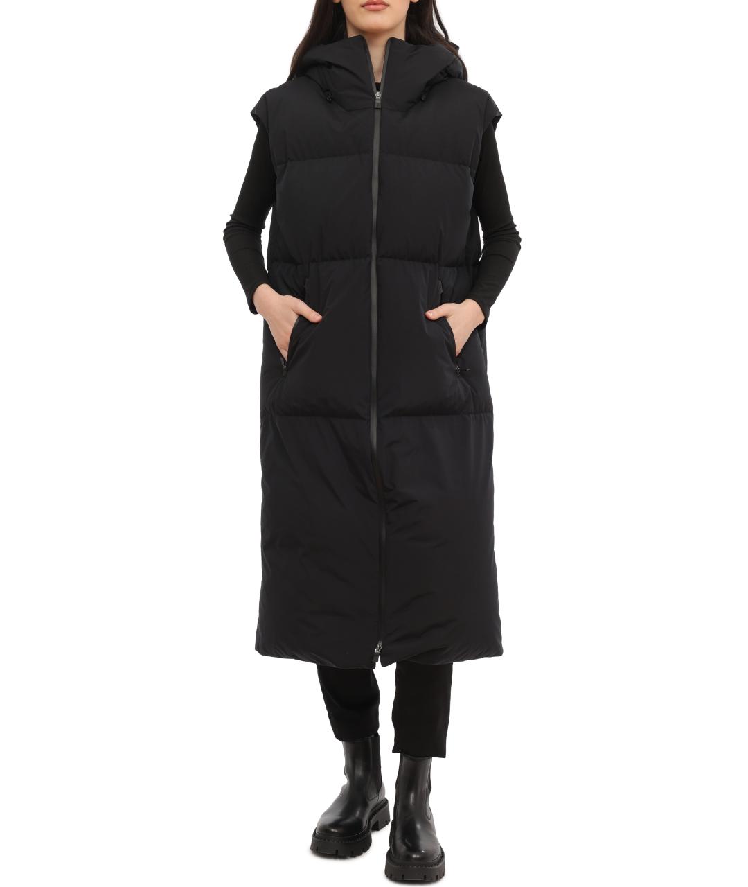 HERNO Черный жилет, фото 6