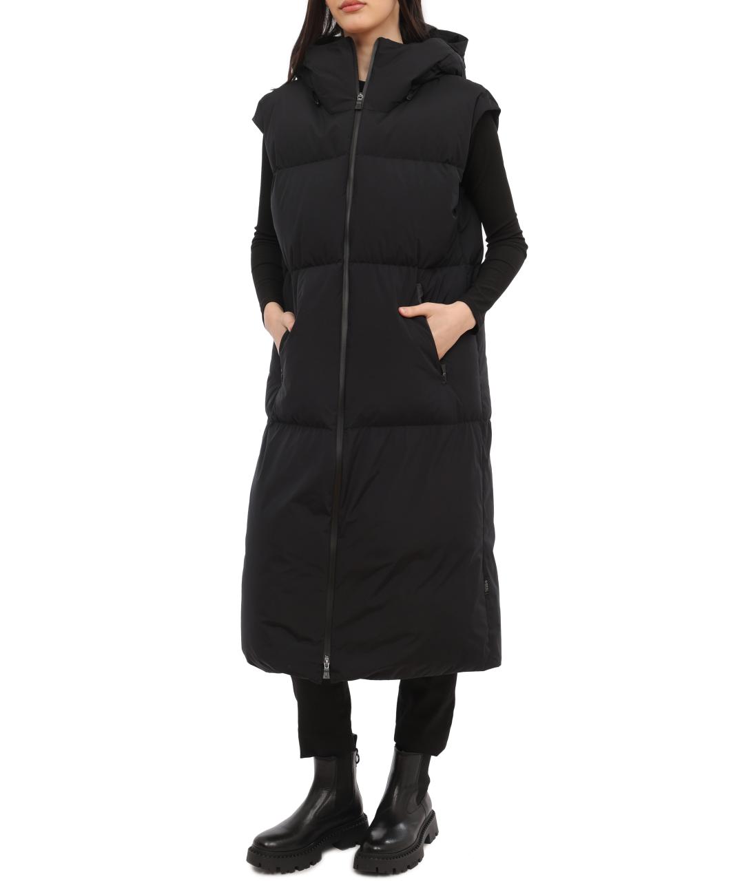 HERNO Черный жилет, фото 4