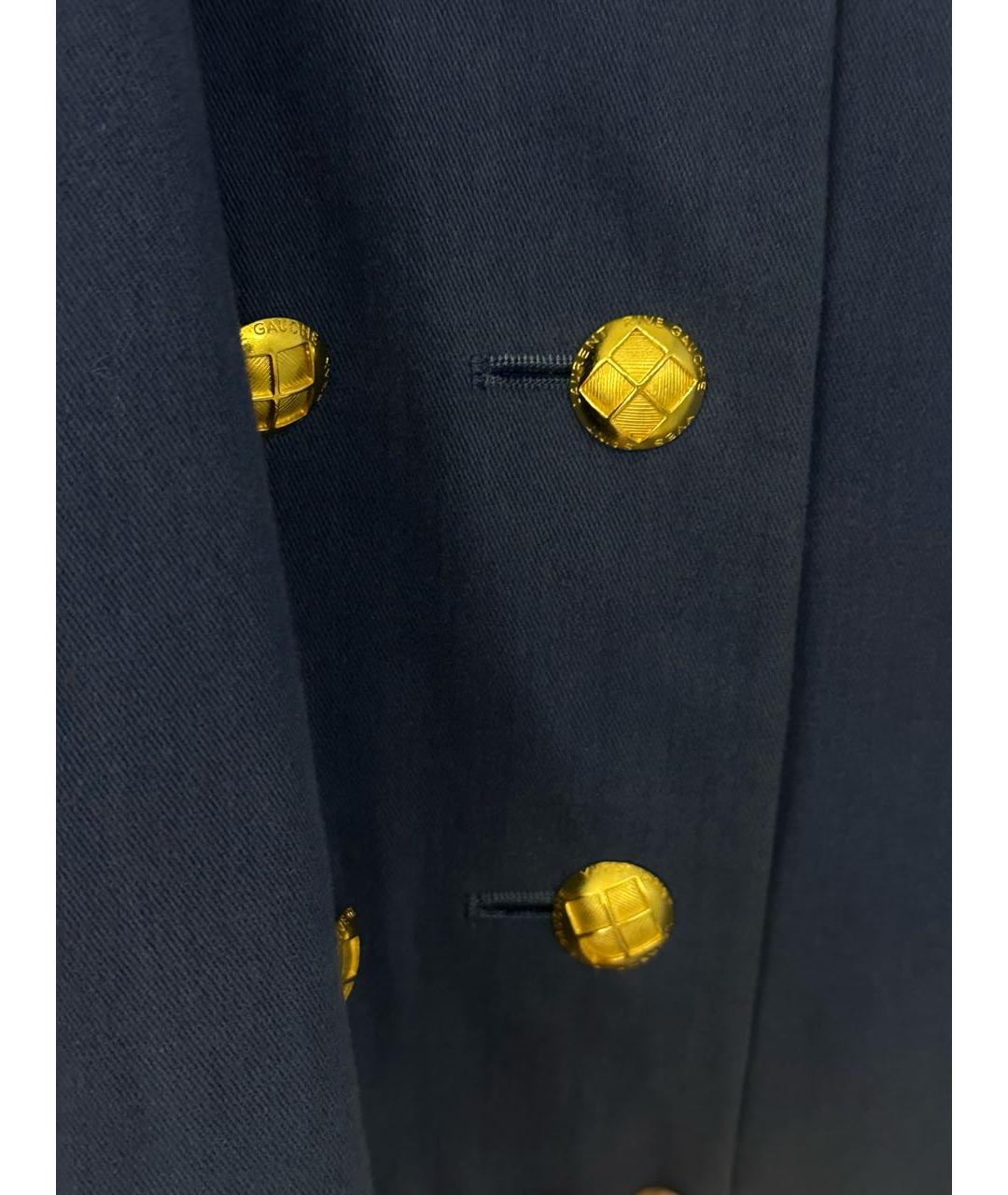 SAINT LAURENT Синий хлопковый жакет/пиджак, фото 4