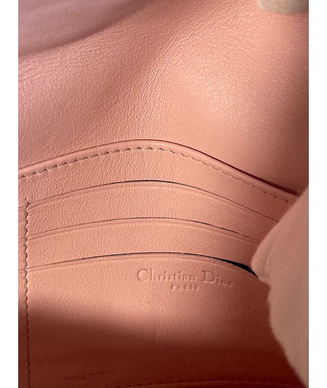 CHRISTIAN DIOR Розовая сумка через плечо из лакированной кожи, фото 8