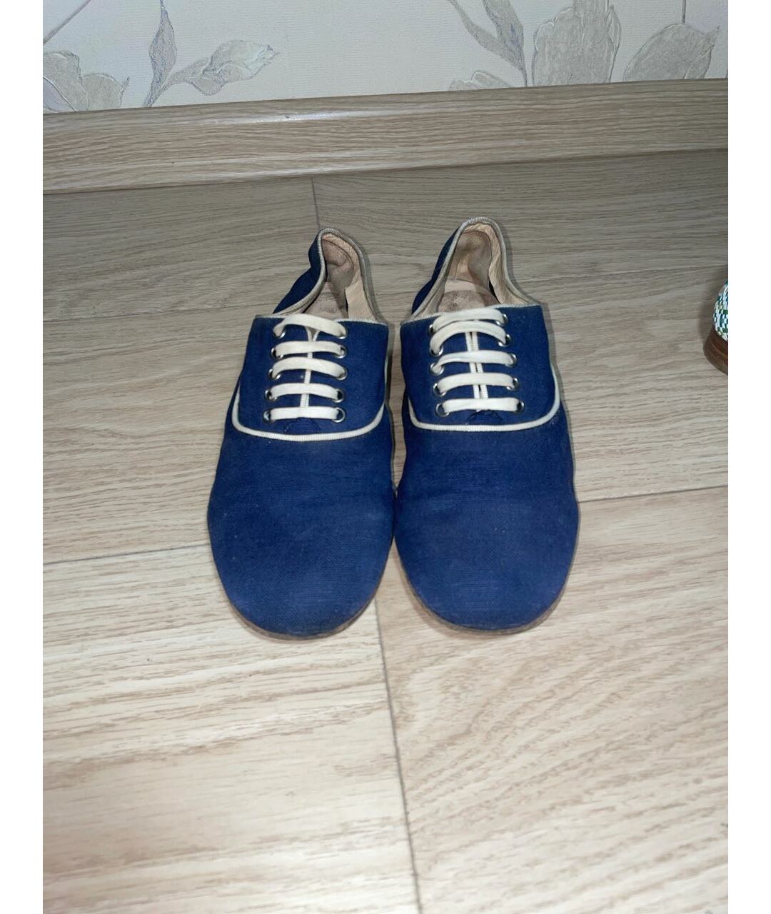 CHRISTIAN LOUBOUTIN Темно-синие текстильные ботинки, фото 2