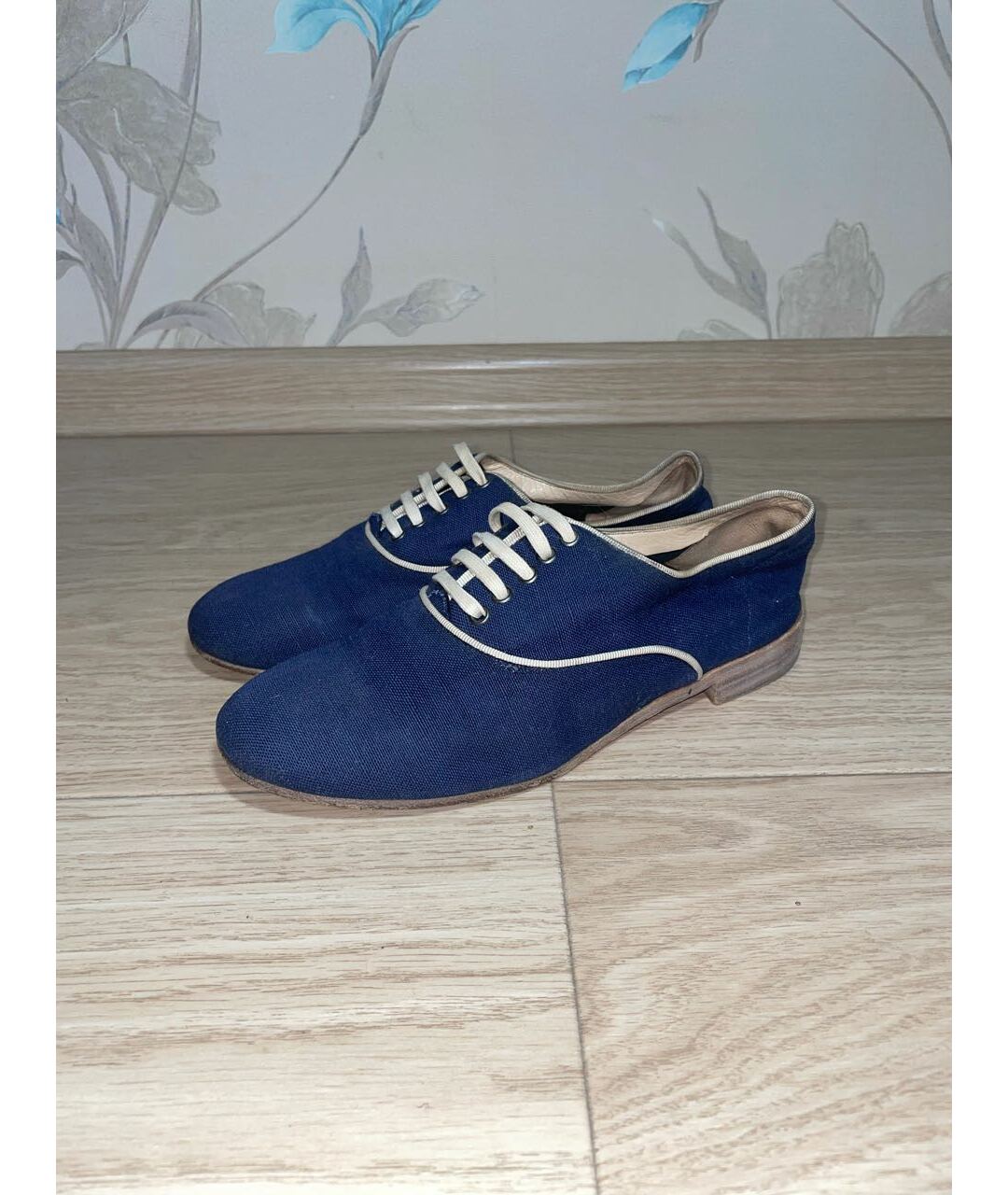 CHRISTIAN LOUBOUTIN Темно-синие текстильные ботинки, фото 5