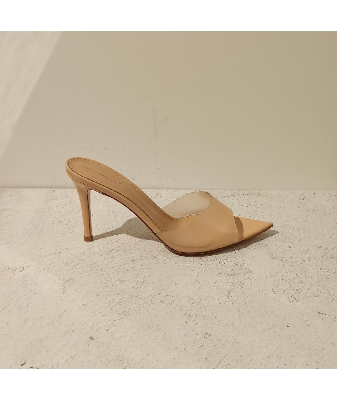 GIANVITO ROSSI Бежевые мюли, фото 7