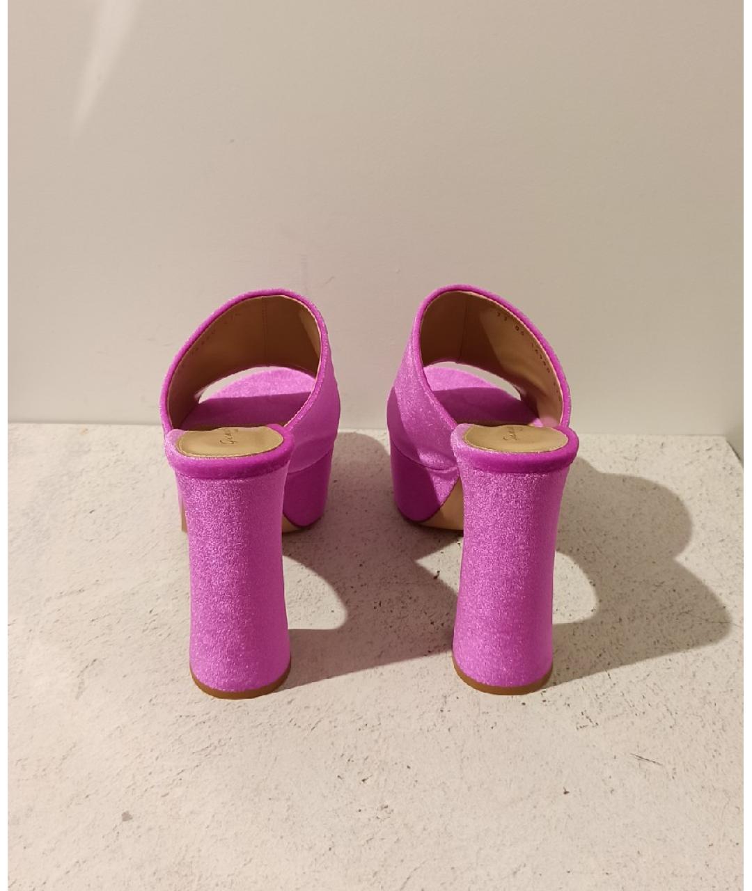 GIANVITO ROSSI Фуксия мюли, фото 3