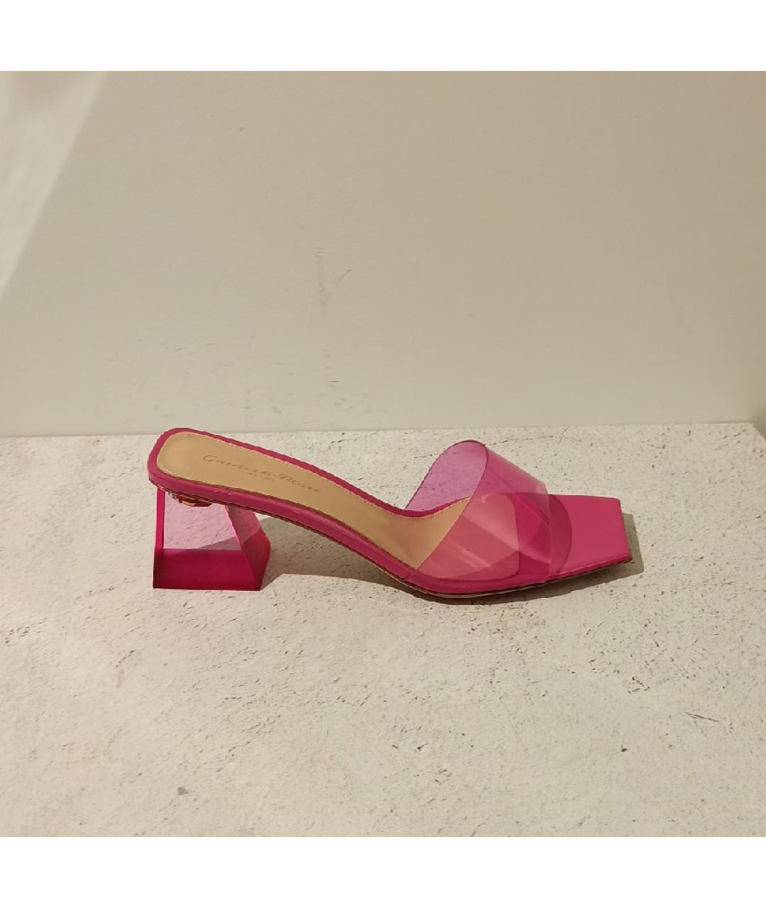 GIANVITO ROSSI Фуксия мюли, фото 10