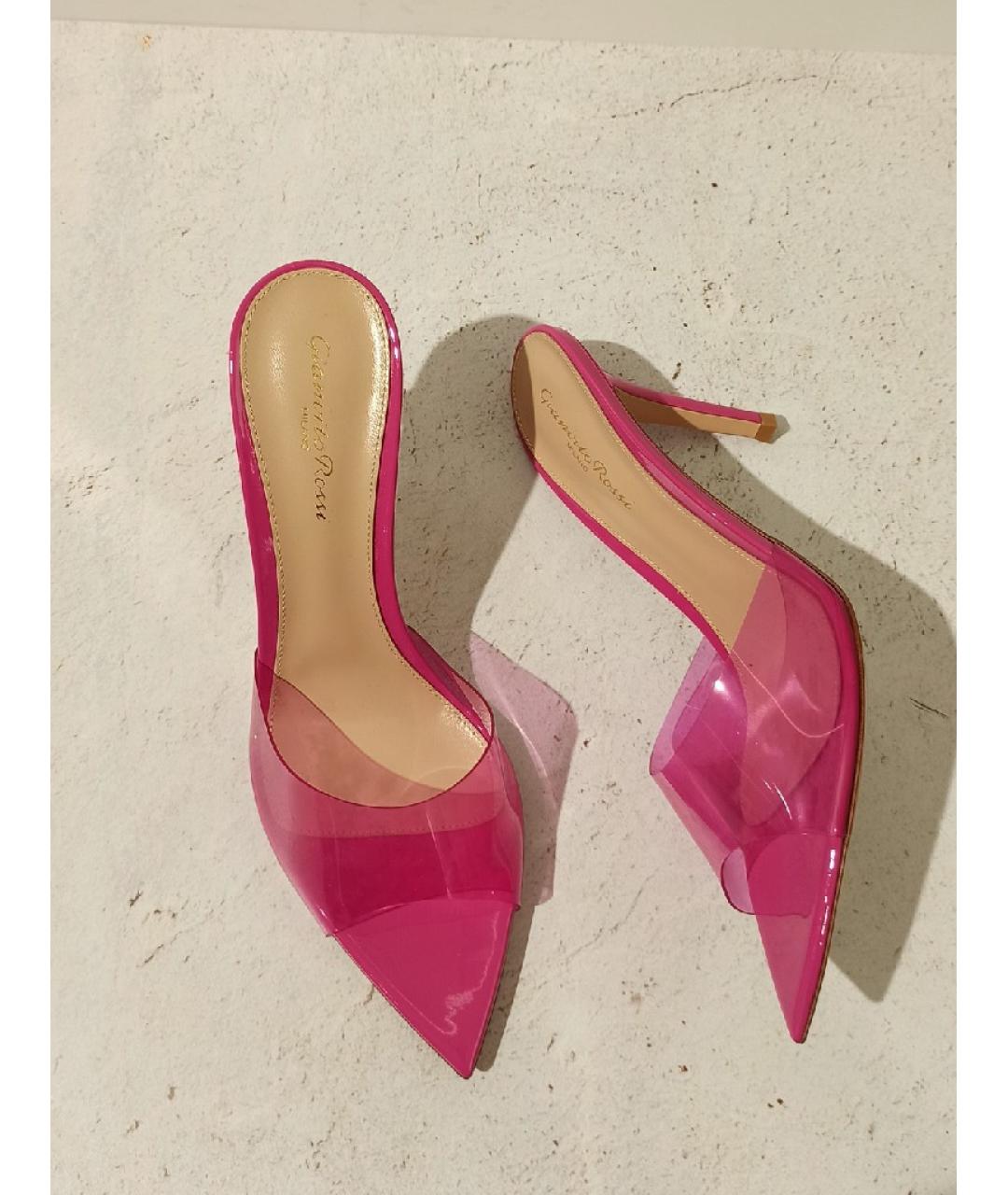 GIANVITO ROSSI Фуксия мюли, фото 5