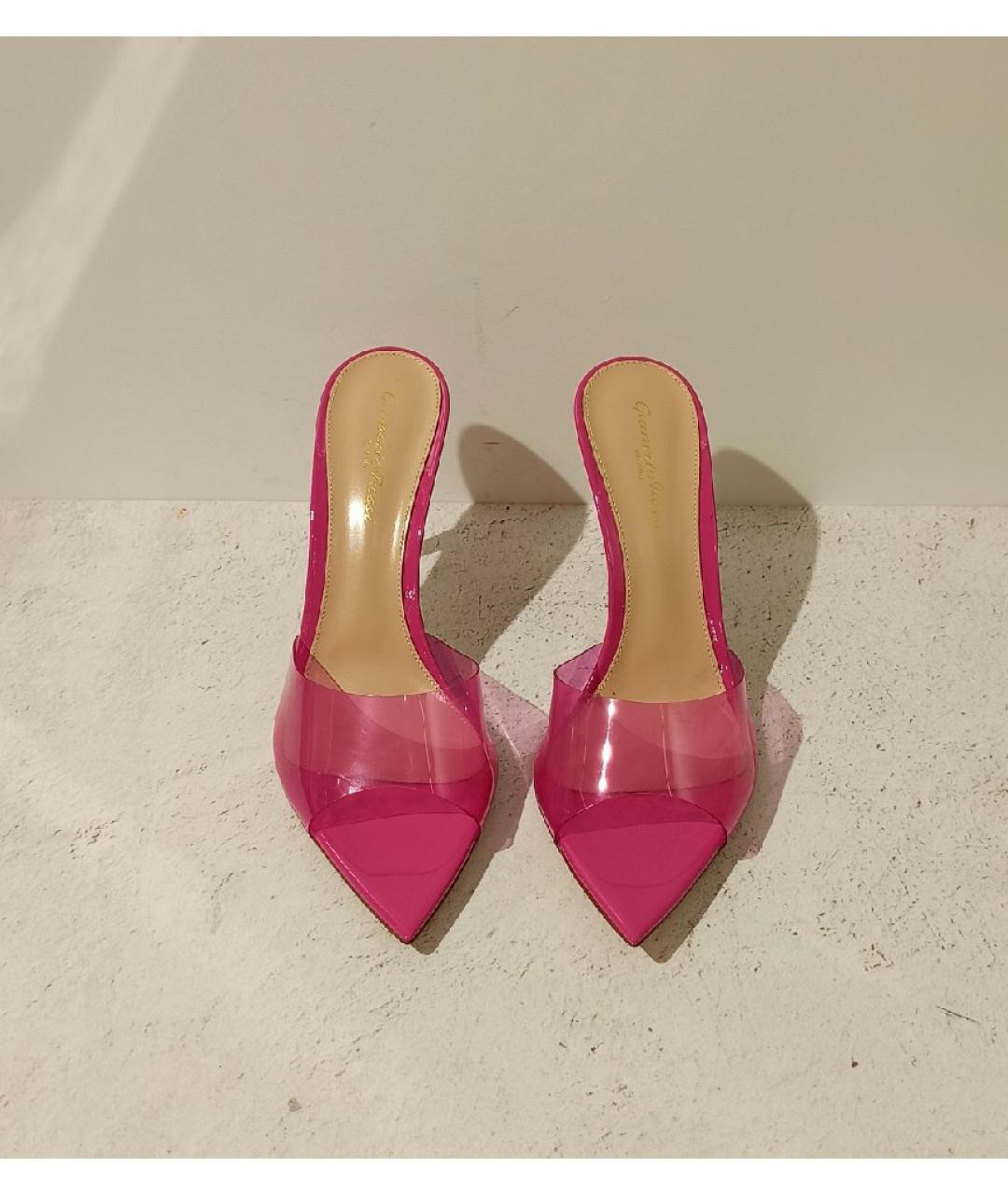 GIANVITO ROSSI Фуксия мюли, фото 2