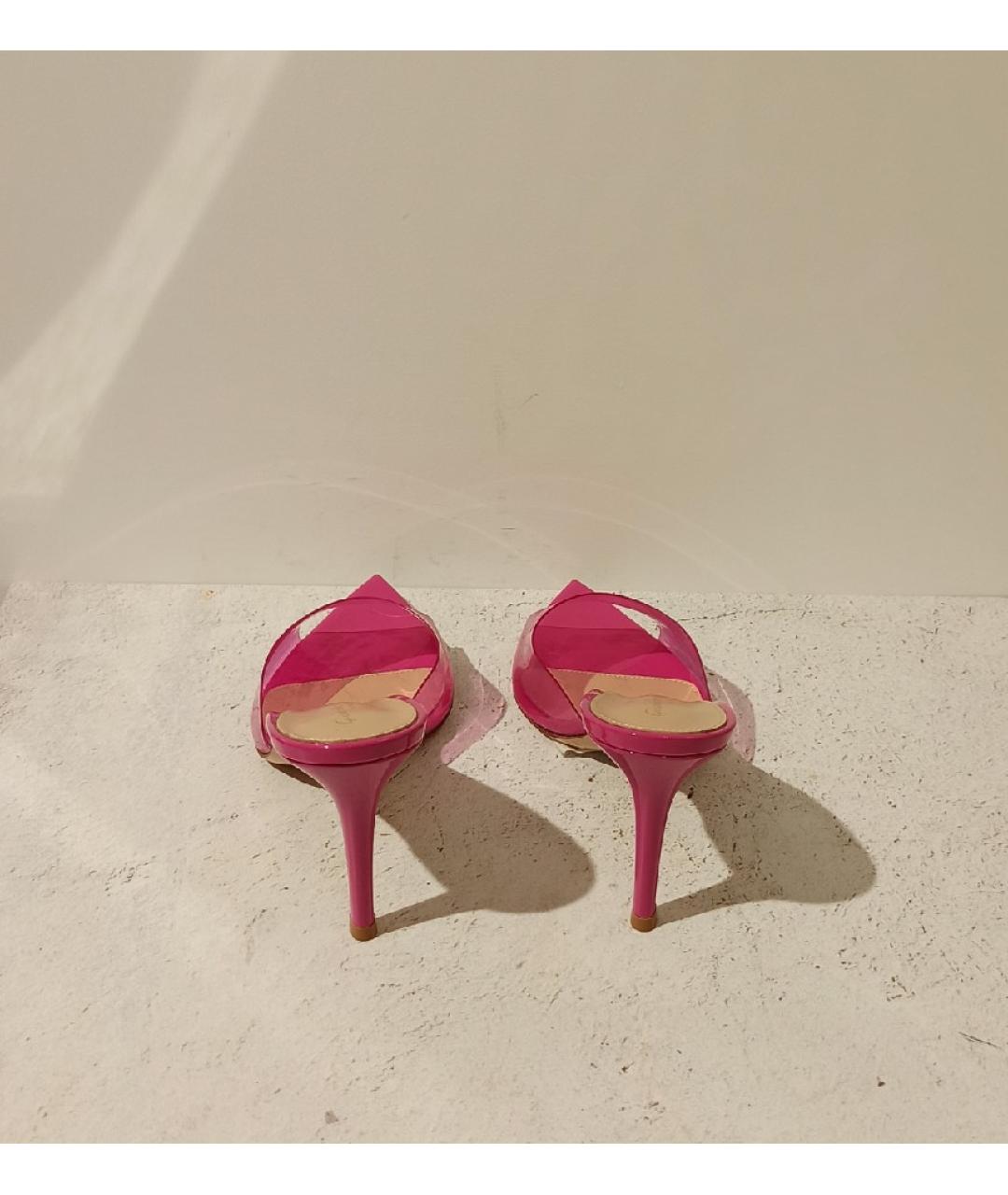 GIANVITO ROSSI Фуксия мюли, фото 3