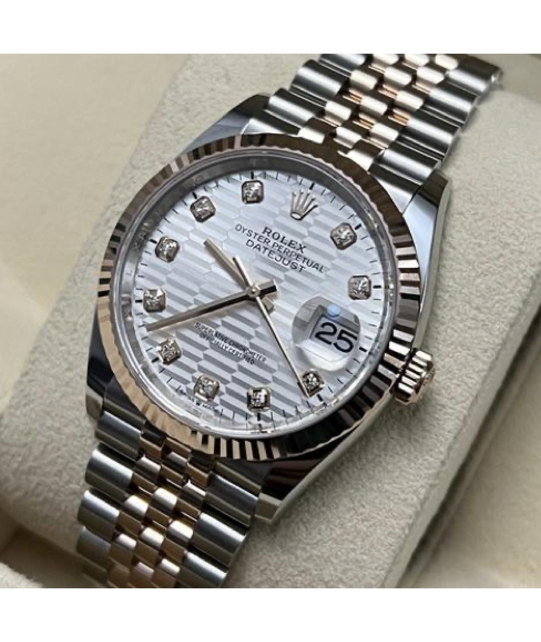 ROLEX Серые часы из розового золота, фото 2