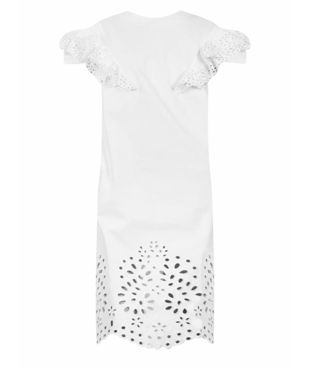 SPORTMAX Белое хлопковое повседневное платье, фото 1