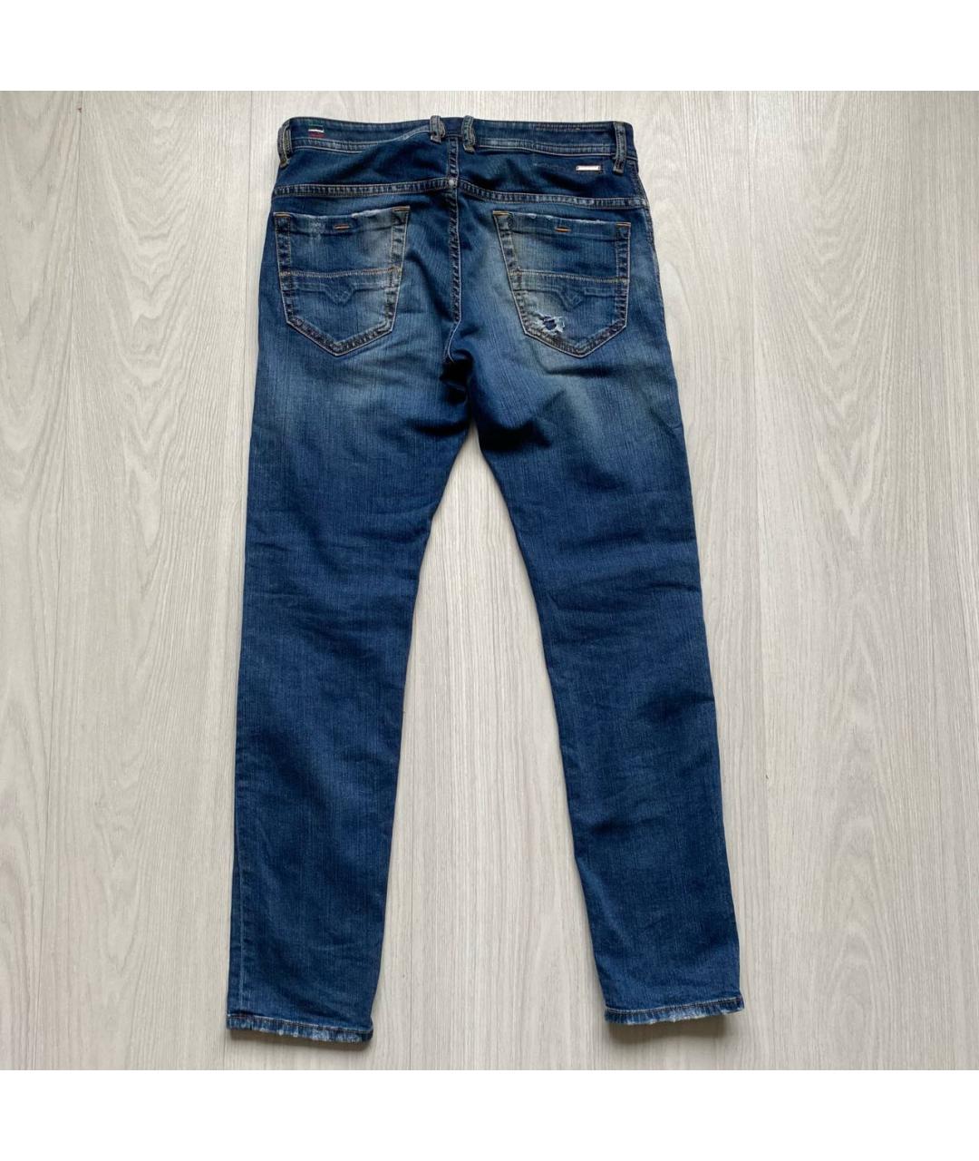 DIESEL Синие хлопко-эластановые джинсы скинни, фото 7
