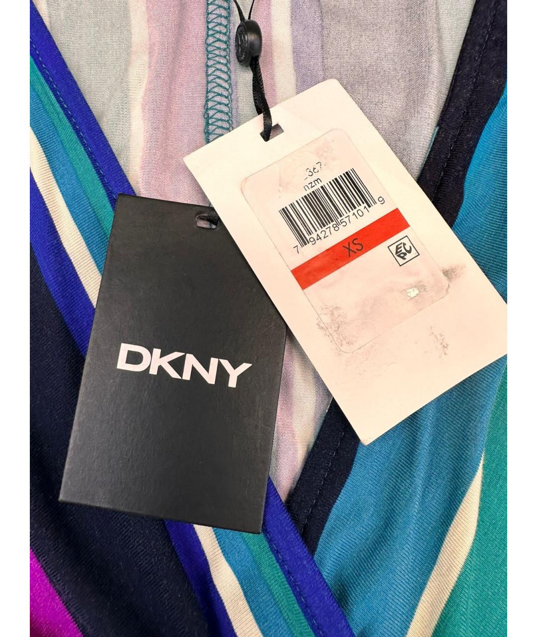 DKNY Мульти полиэстеровый сарафан, фото 4
