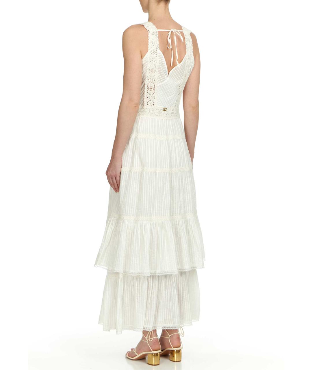 TWIN-SET Белое платье, фото 4
