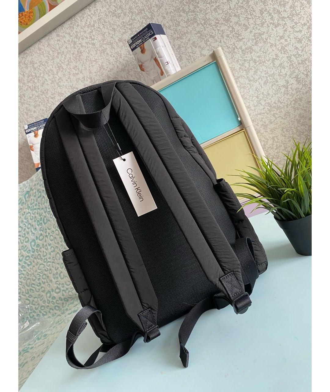 CALVIN KLEIN Черный синтетический рюкзак, фото 3